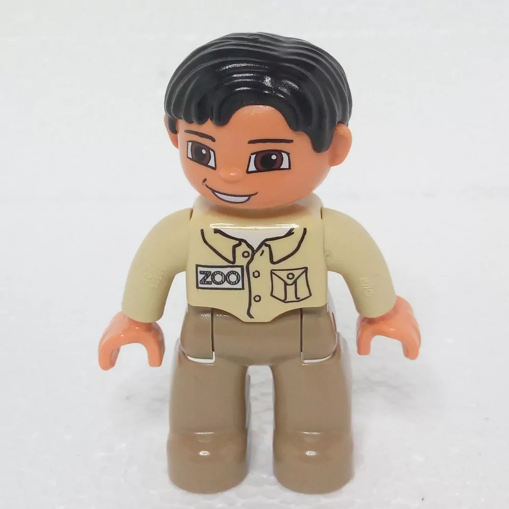 Lego® Duplo® Panáček Muž ZOO Černé vlasy - VÝPRODEJ