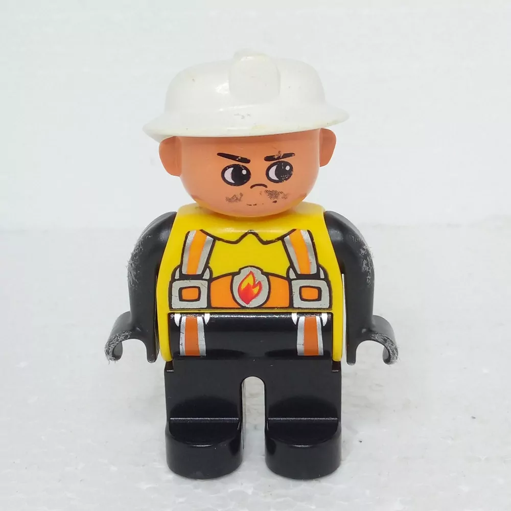Lego® Duplo® Panáček Muž Hasič Bílá helma - VÝPRODEJ