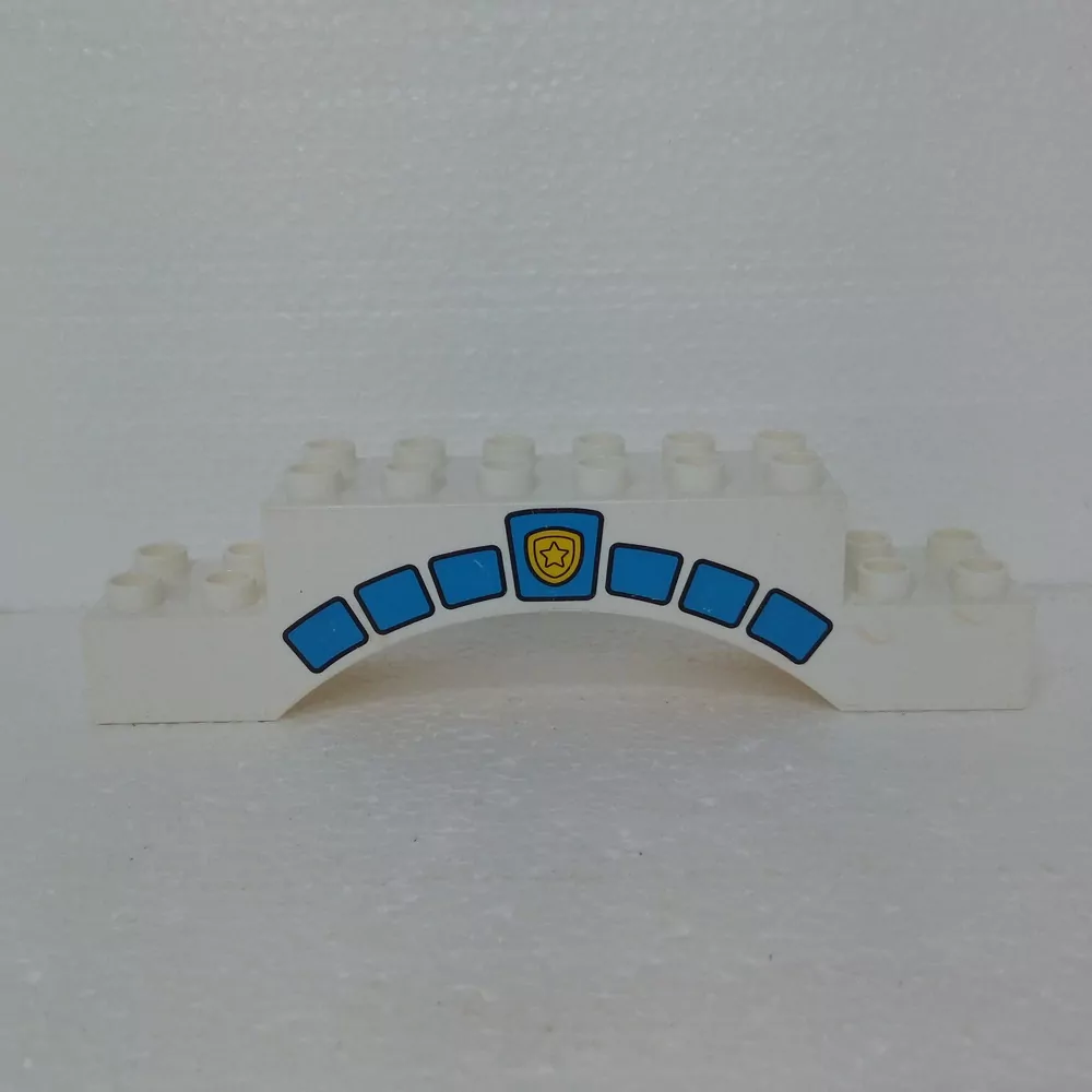 Lego® Duplo® Kostka 2x10x2 potisk Policie - VÝPRODEJ