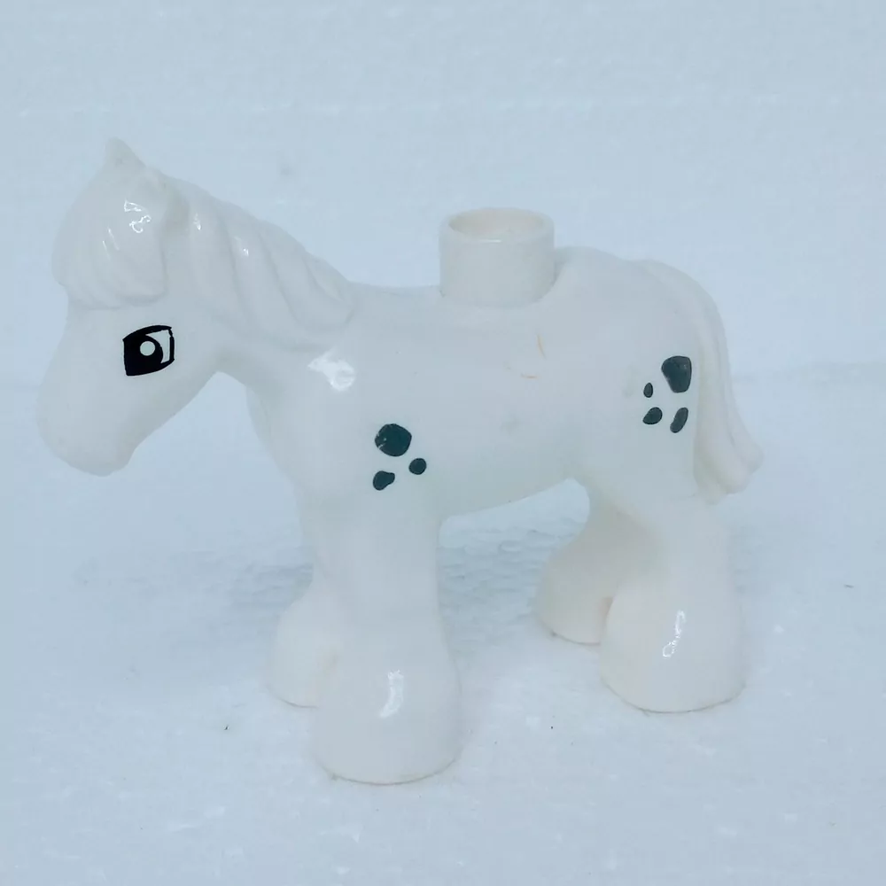 Lego® Duplo® Hříbě bílé, šedé fleky - VÝPRODEJ