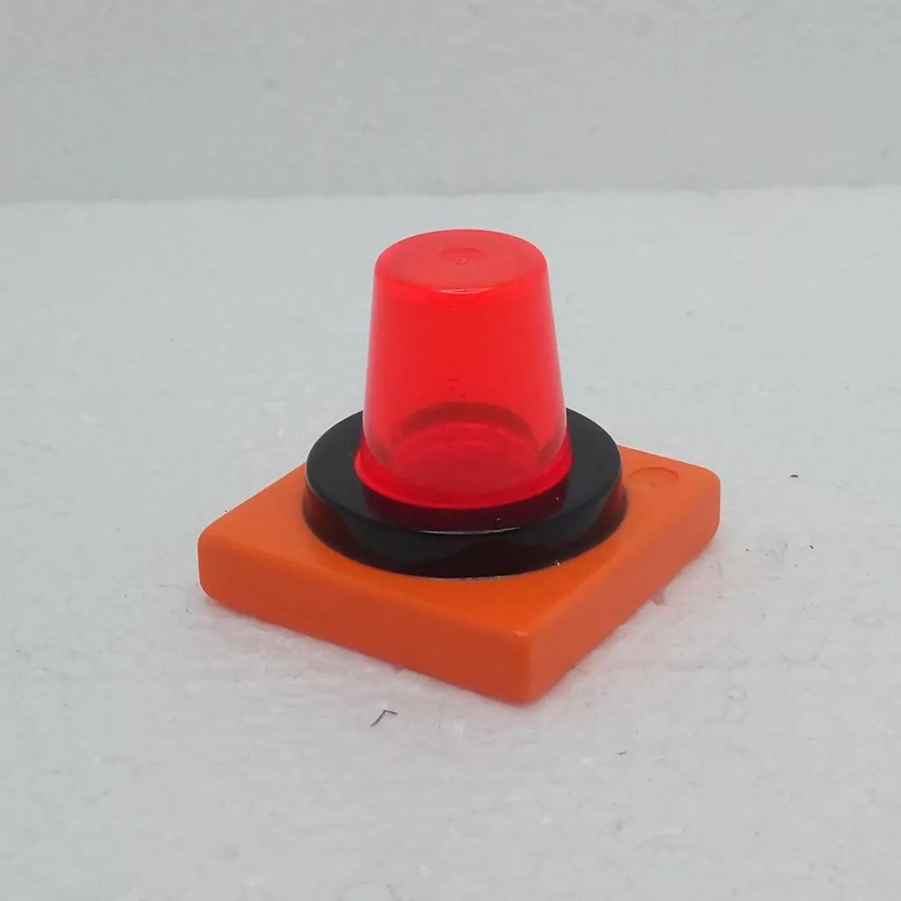 Lego® Duplo® Majáček červený průhledný, oranžový podstavec