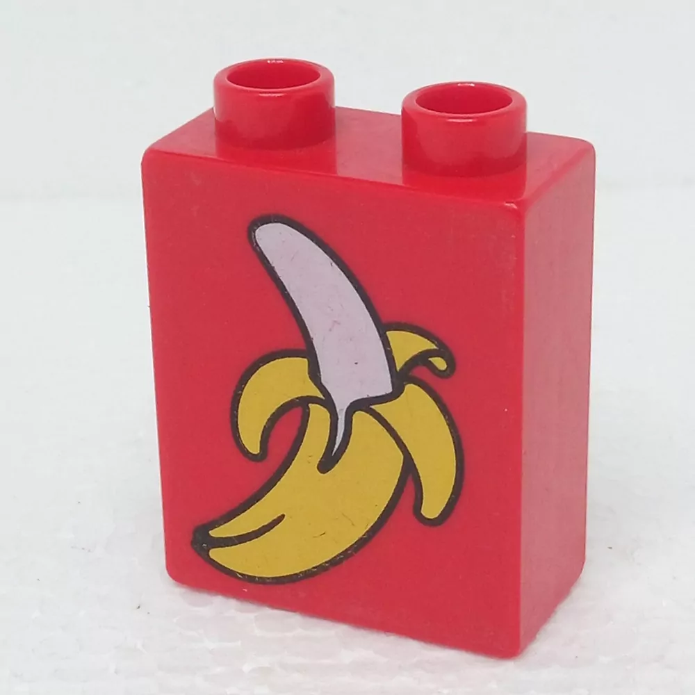 Lego® Duplo® Kostka 1x2x2 potisk banán