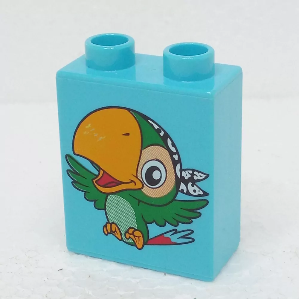 Lego® Duplo® Kostka 1x2x2 potisk papoušek Kulda
