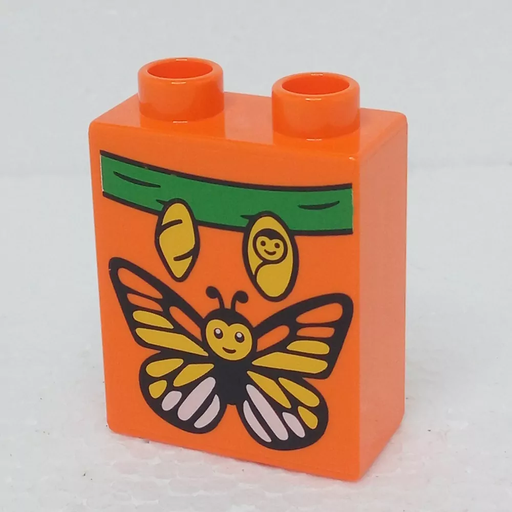 Lego® Duplo® Kostka 1x2x2 potisk motýl