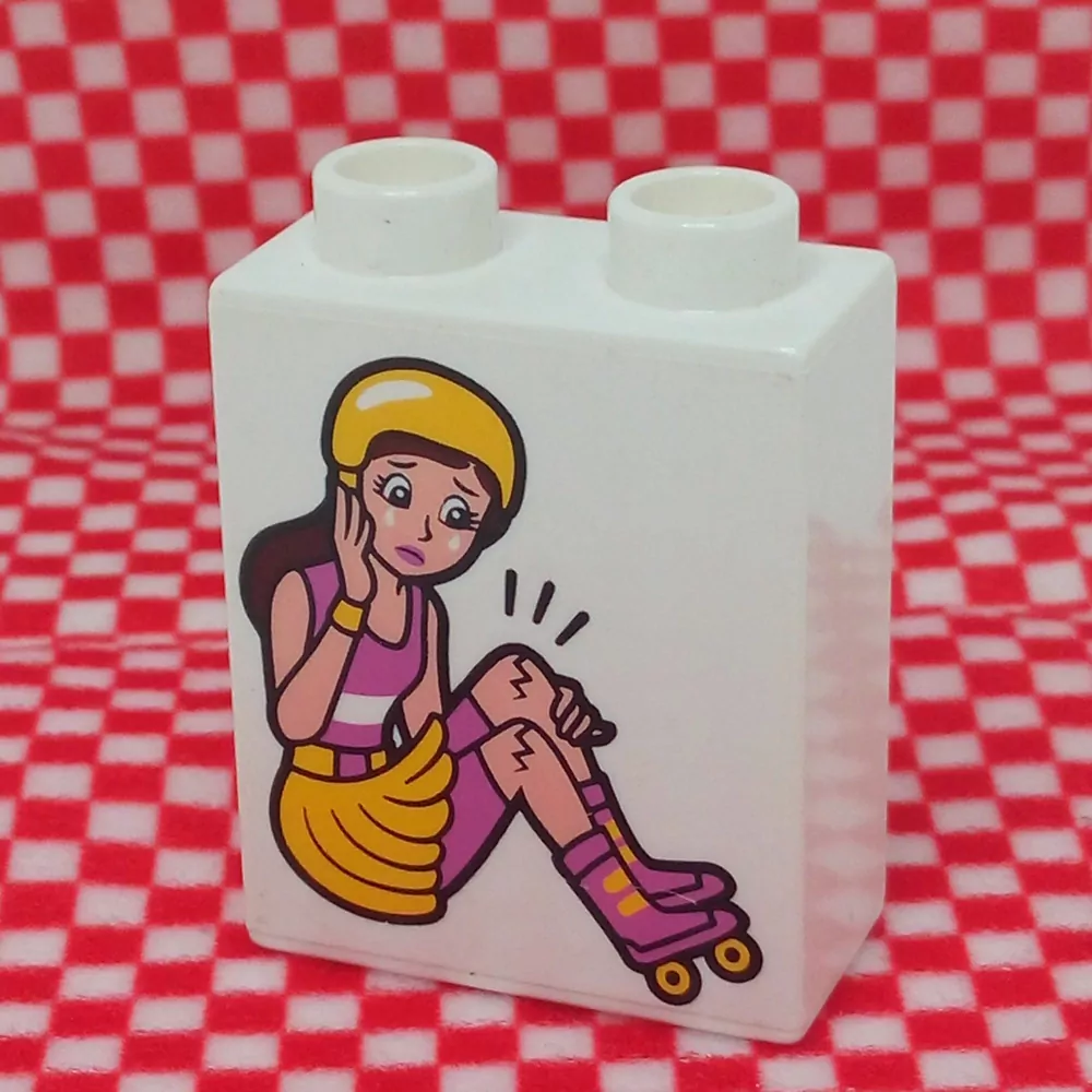 Lego® Duplo® Kostka 1x2x2 potisk bruslařka