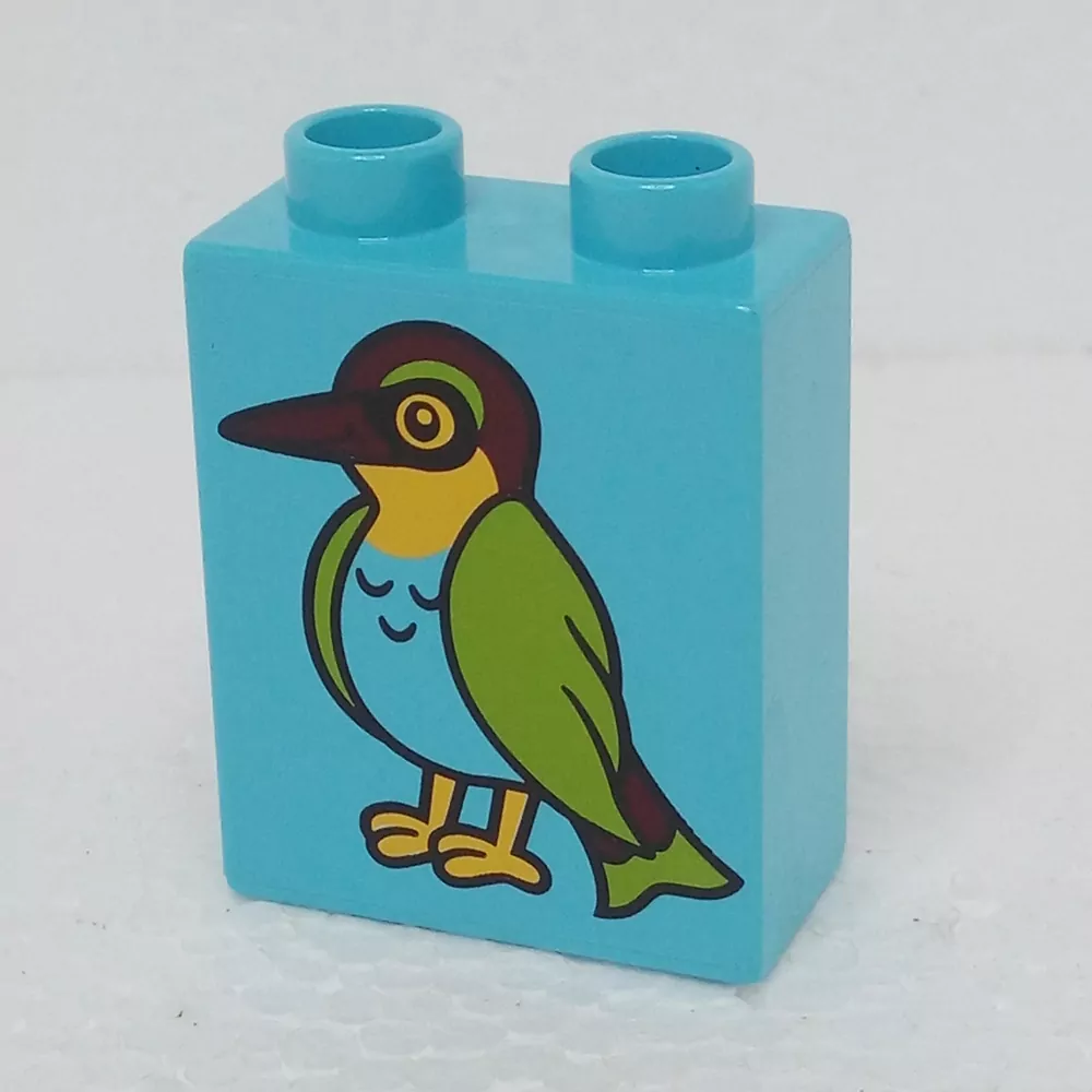 Lego® Duplo® Kostka 1x2x2 potisk ptáček