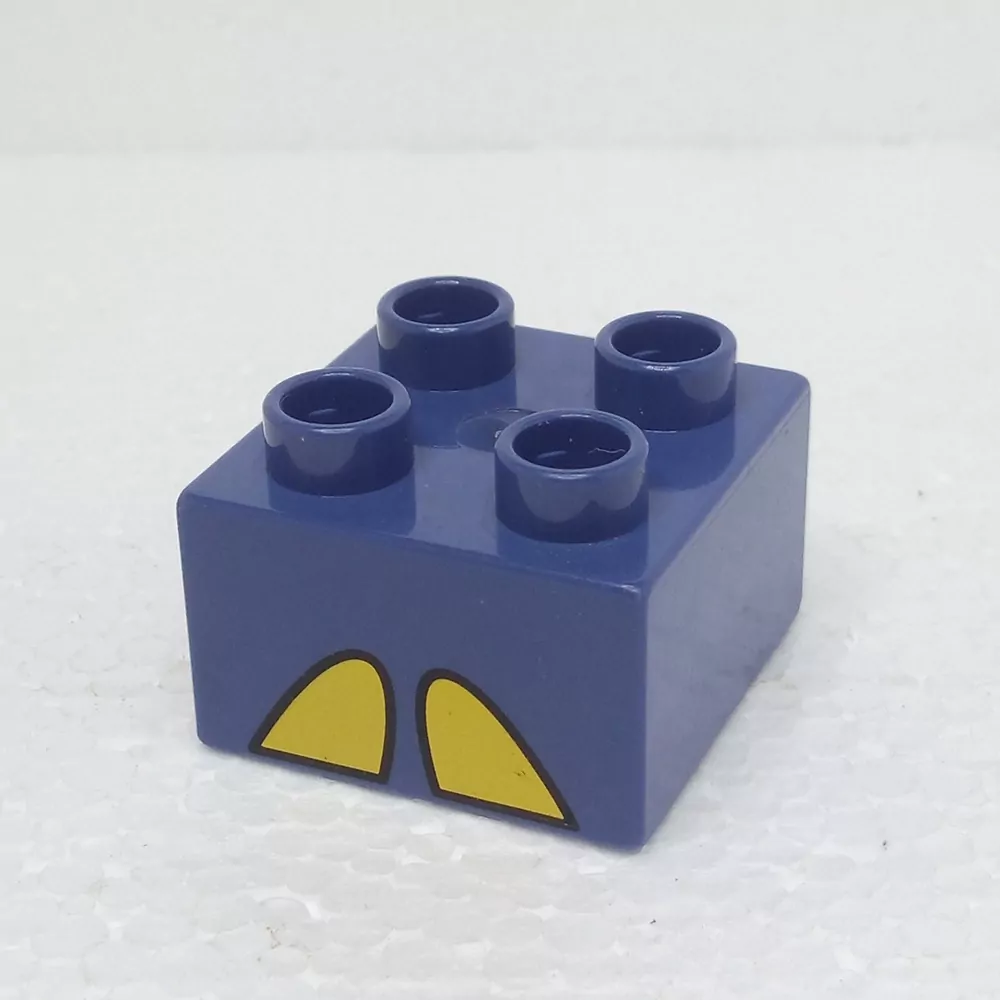 Lego® Duplo® Kostka 2x2 potisk kopýtka žlutá