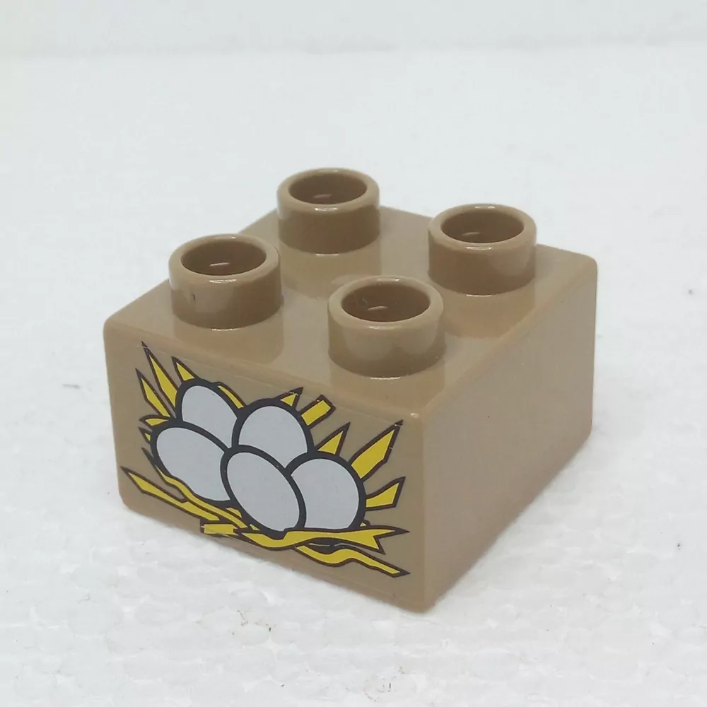 Lego® Duplo® Kostka 2x2 potisk vejce