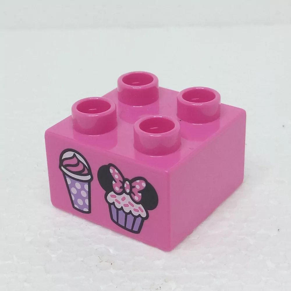 Lego® Duplo® Kostka 2x2 potisk sladkosti