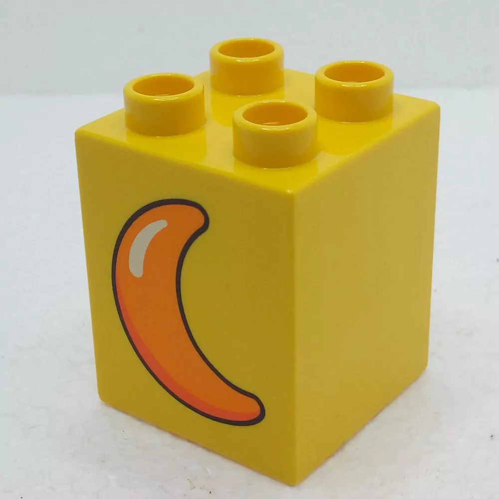 Lego® Duplo® Kostka 2x2x2 potisk měsíc