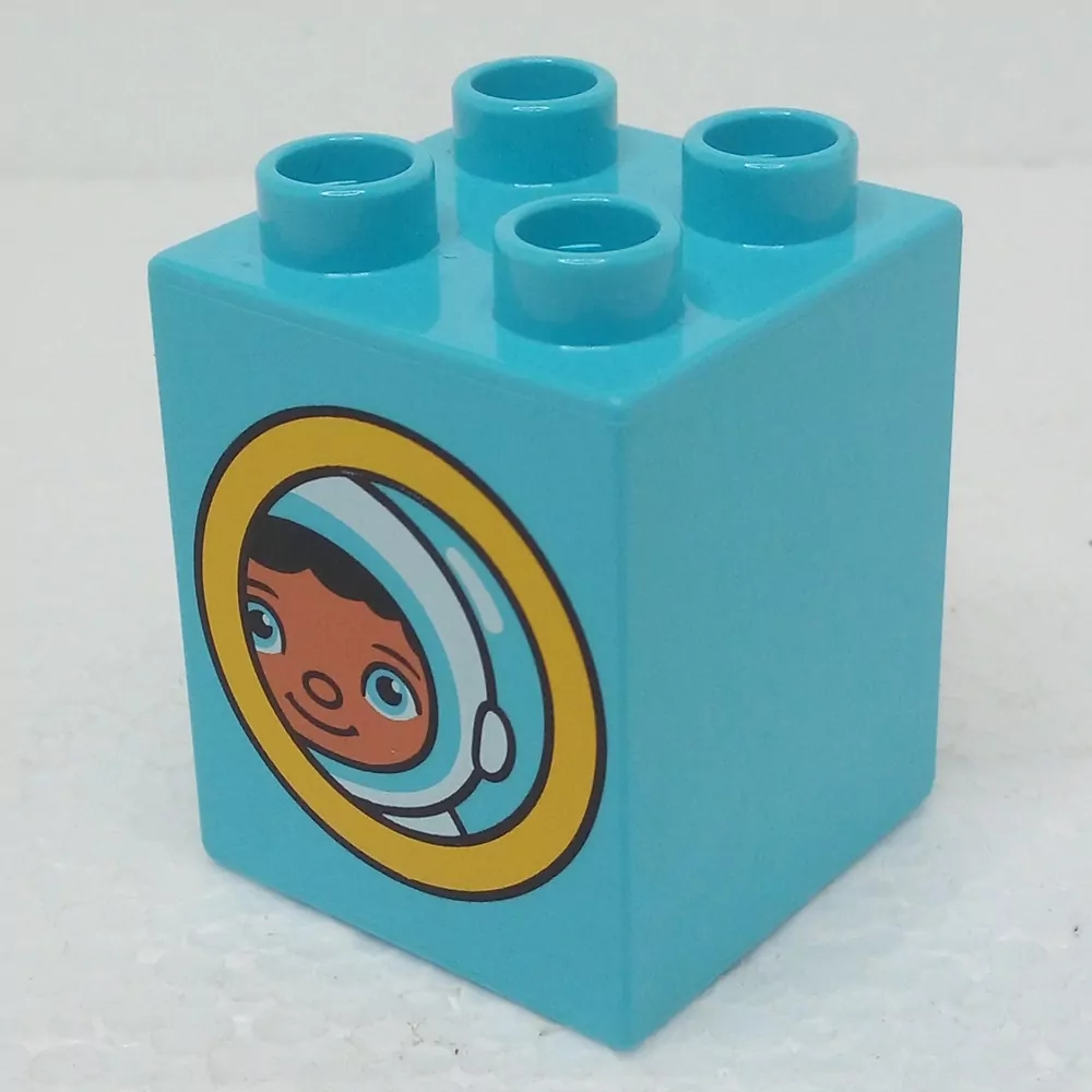 Lego® Duplo® Kostka 2x2x2 potisk astronaut/holčička