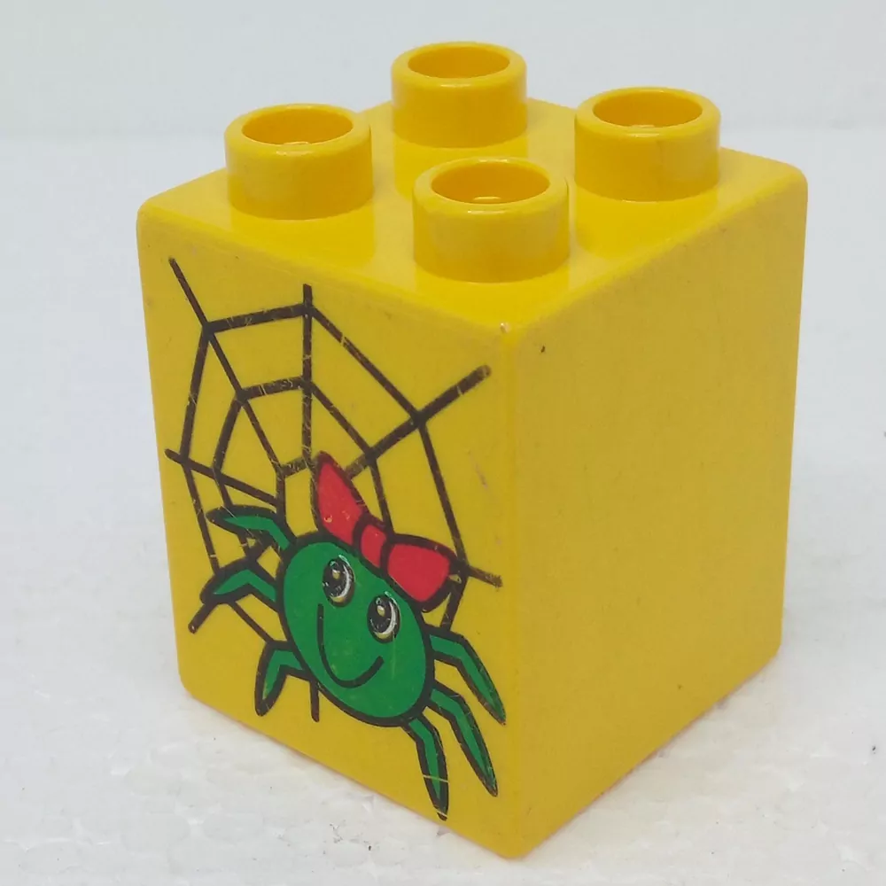 Lego® Duplo® Kostka 2x2x2 potisk pavouk
