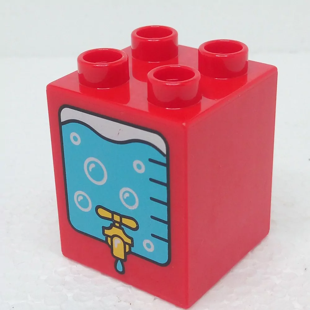 Lego® Duplo® Kostka 2x2x2 potisk nádrž na vodu