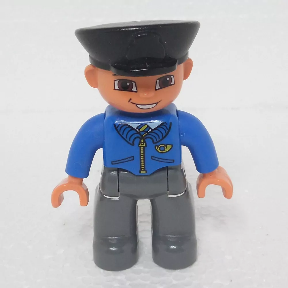 Lego® Duplo® Panáček Muž Pošťák Černá čepice
