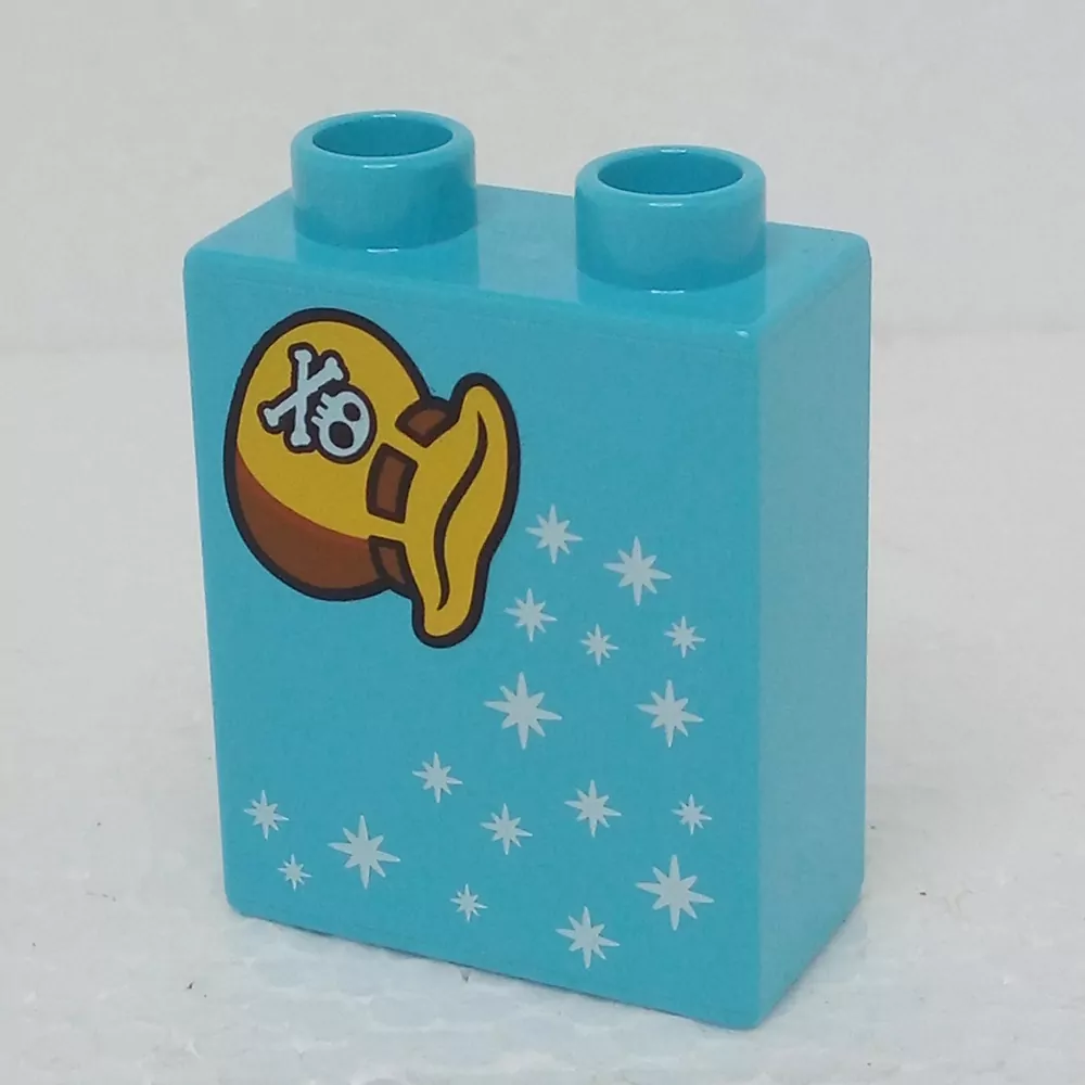 Lego® Duplo® Kostka 1x2x2 potisk žlutý pytlik, vílí prach