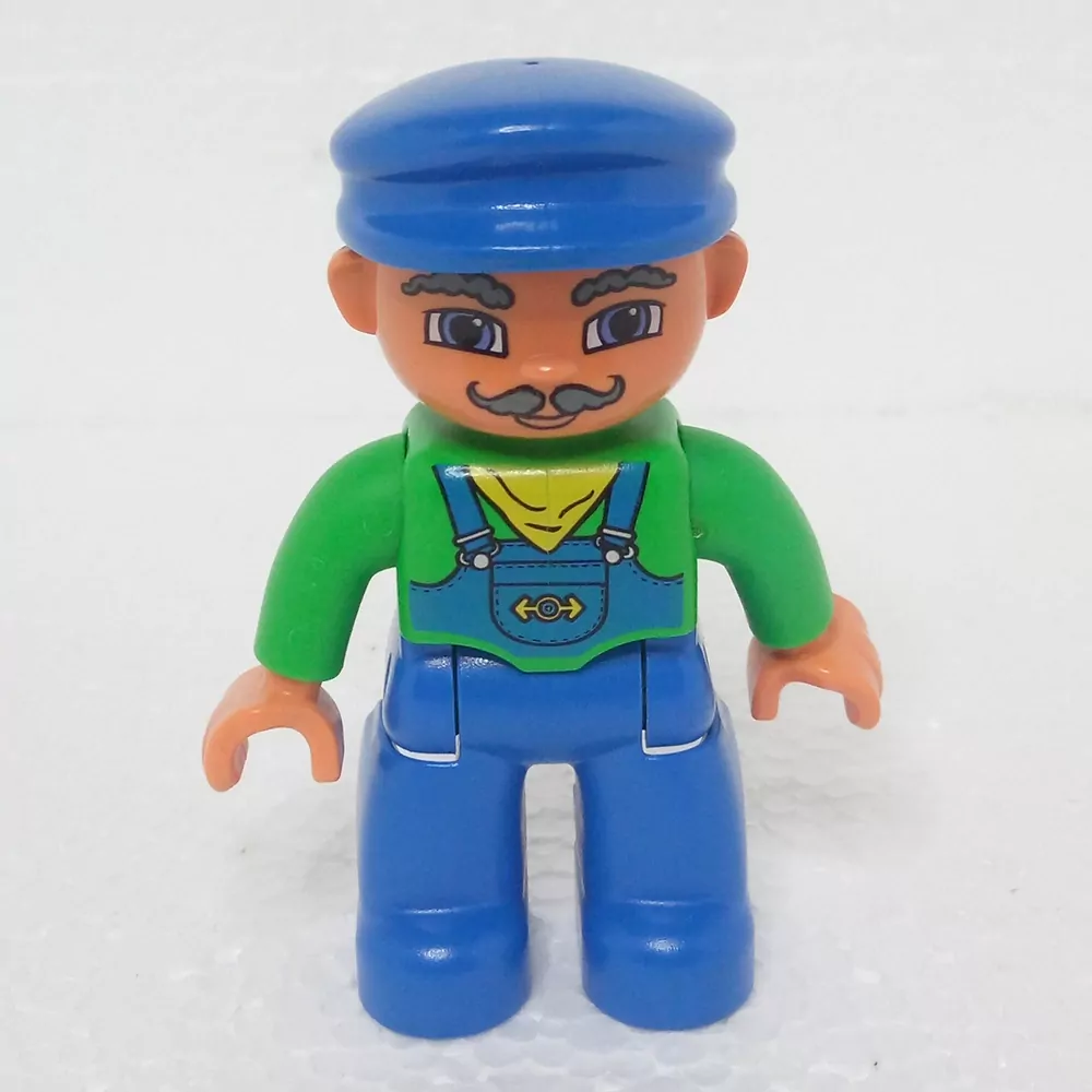 Lego® Duplo® Panáček Muž Dědeček Modrá čepice
