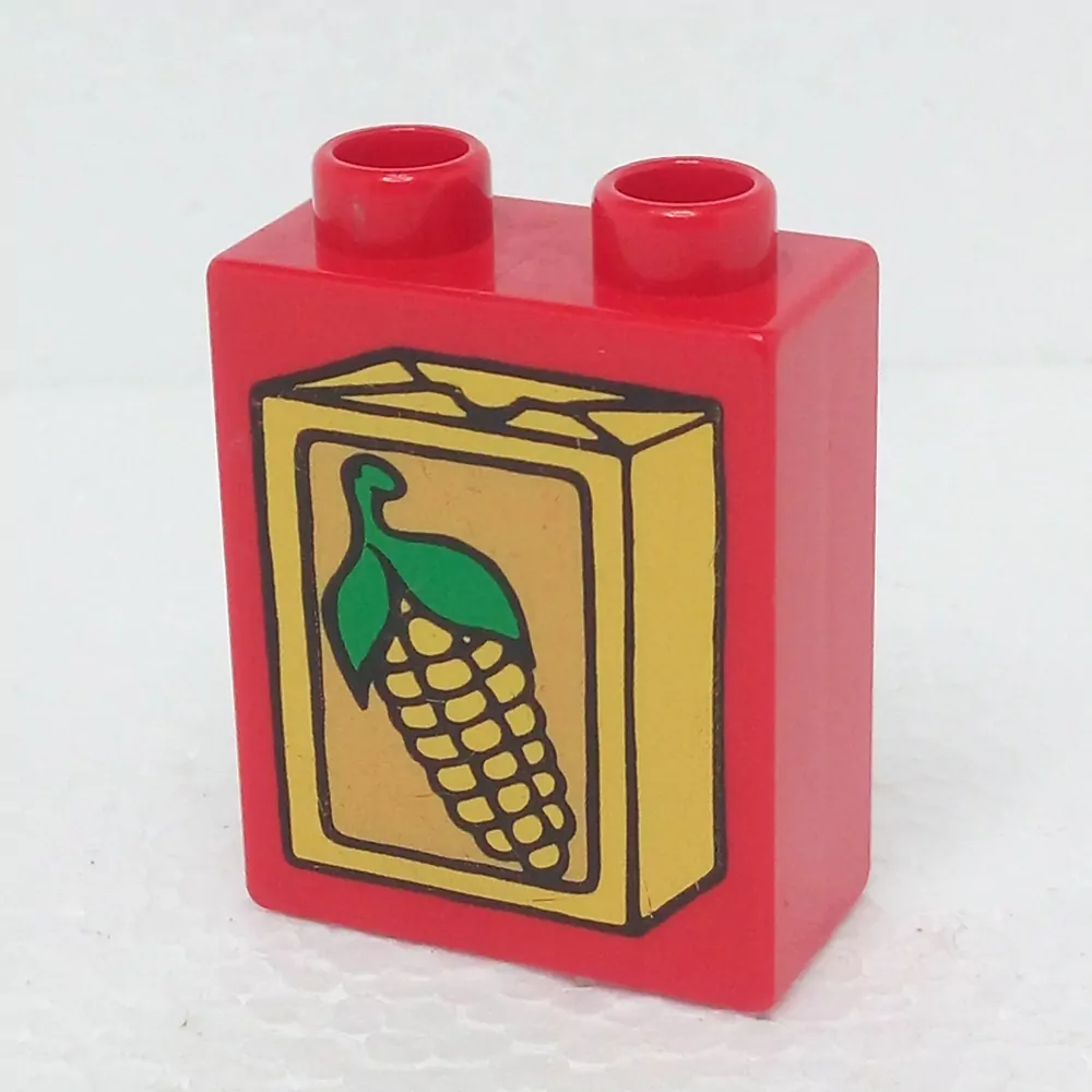 Lego® Duplo® Kostka 1x2x2 potisk kukuřice