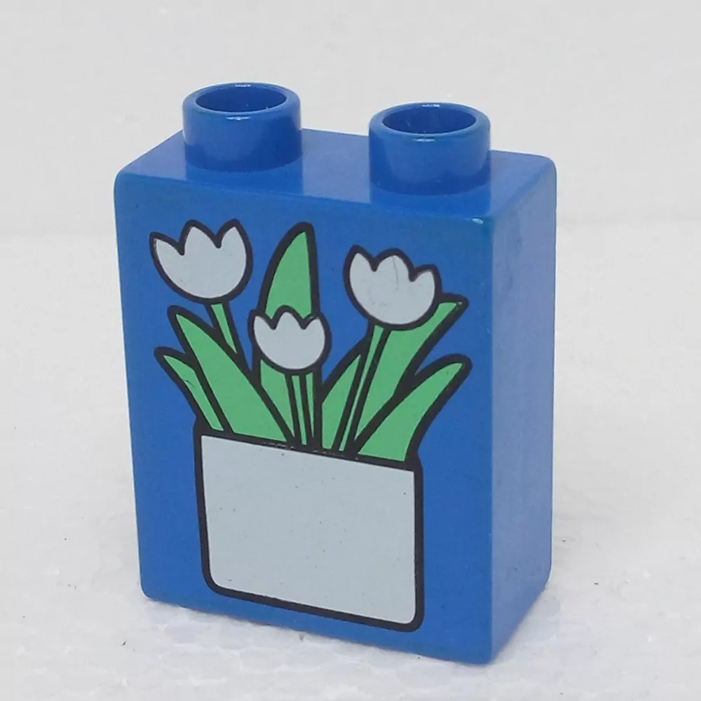 Lego® Duplo® Kostka 1x2x2 potisk tulipány