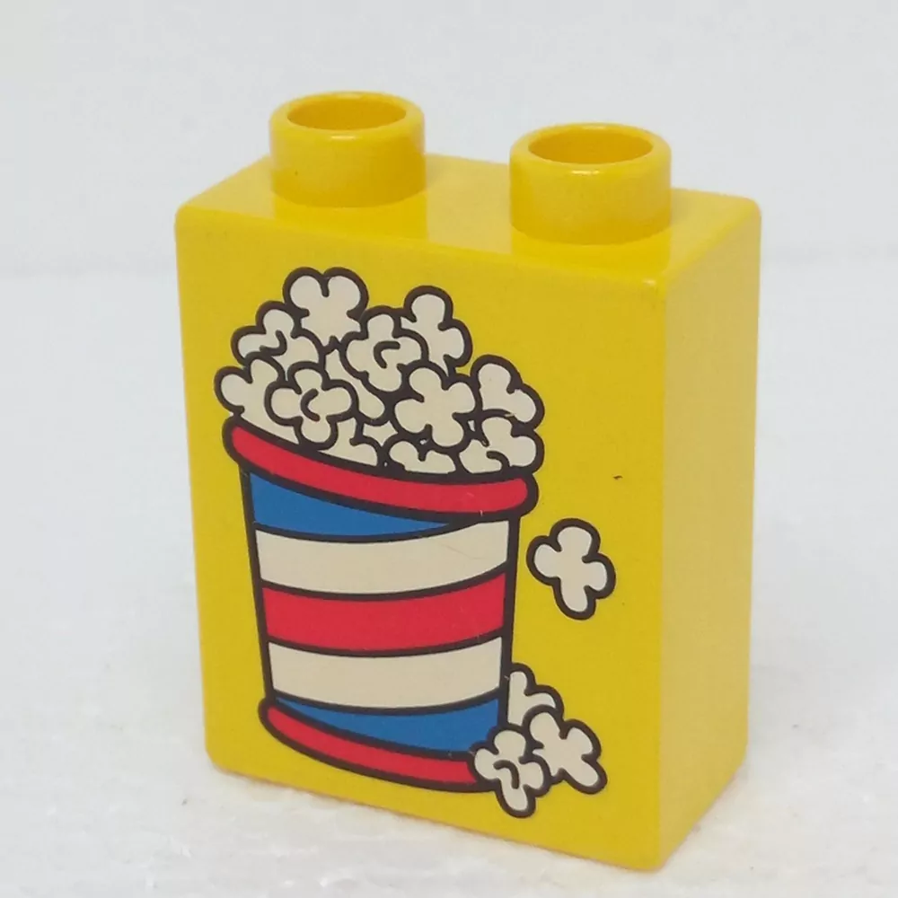 Lego® Duplo® Kostka 1x2x2 potisk popcorn