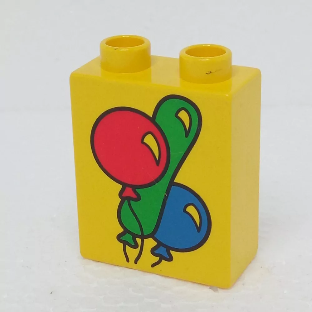 Lego® Duplo® Kostka 1x2x2 potisk balonky