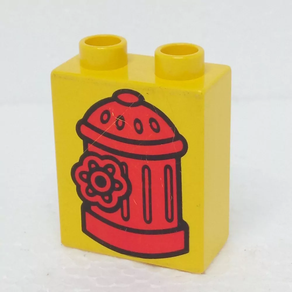 Lego® Duplo® Kostka 1x2x2 potisk hydrant