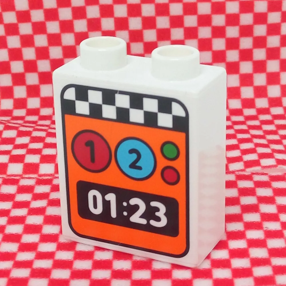 Lego® Duplo® Kostka 1x2x2 potisk stopky