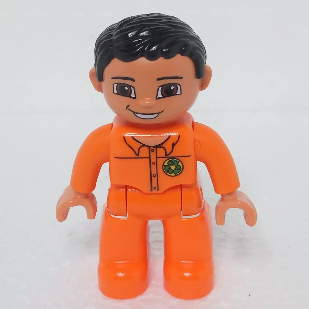 Lego® Duplo® Panáček Muž Popelář Černé vlasy