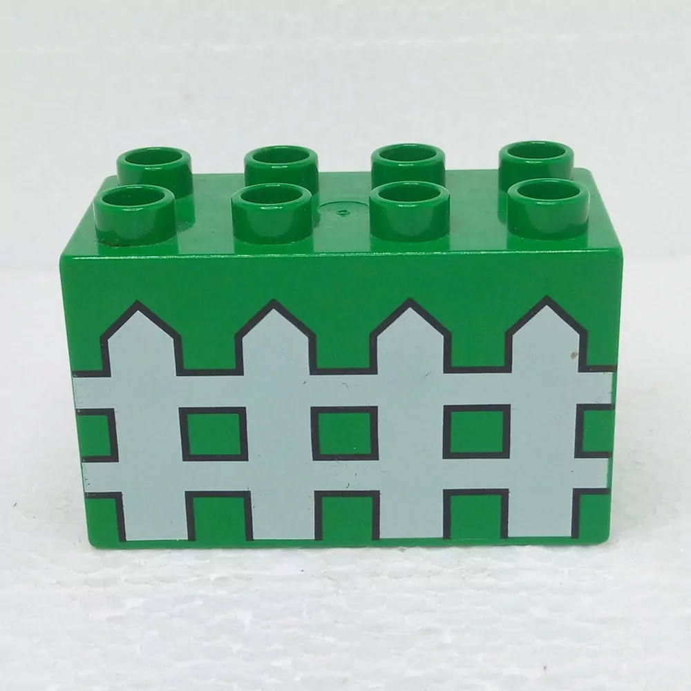 Lego® Duplo® Kostka potisk bílý plot
