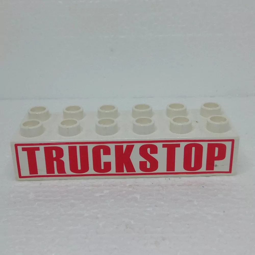 Lego® Duplo® Kostka 2x6 potisk nápis "Truckstop"