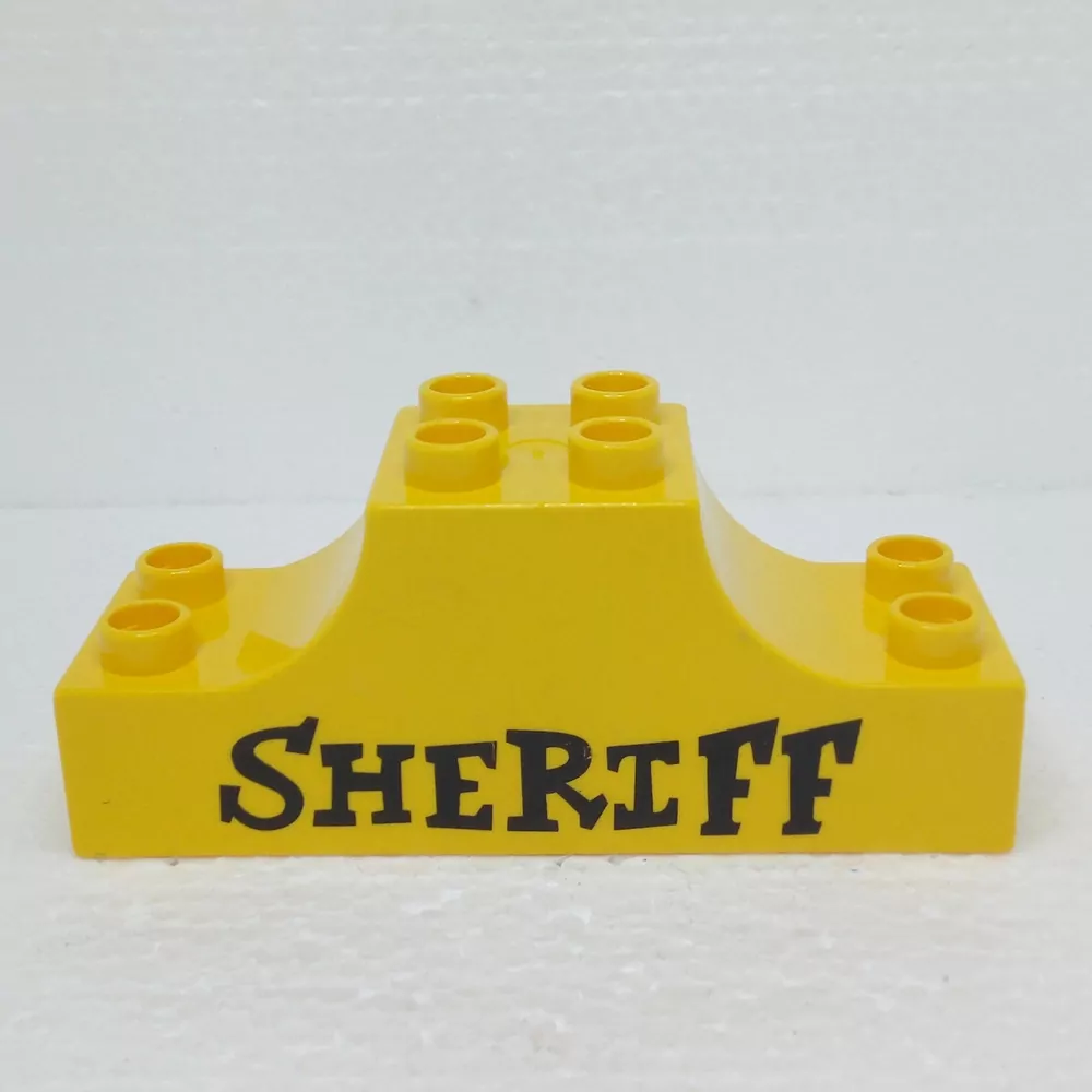 Lego® Duplo® Kostka 2x6x2 potisk nápis "Sheriff"