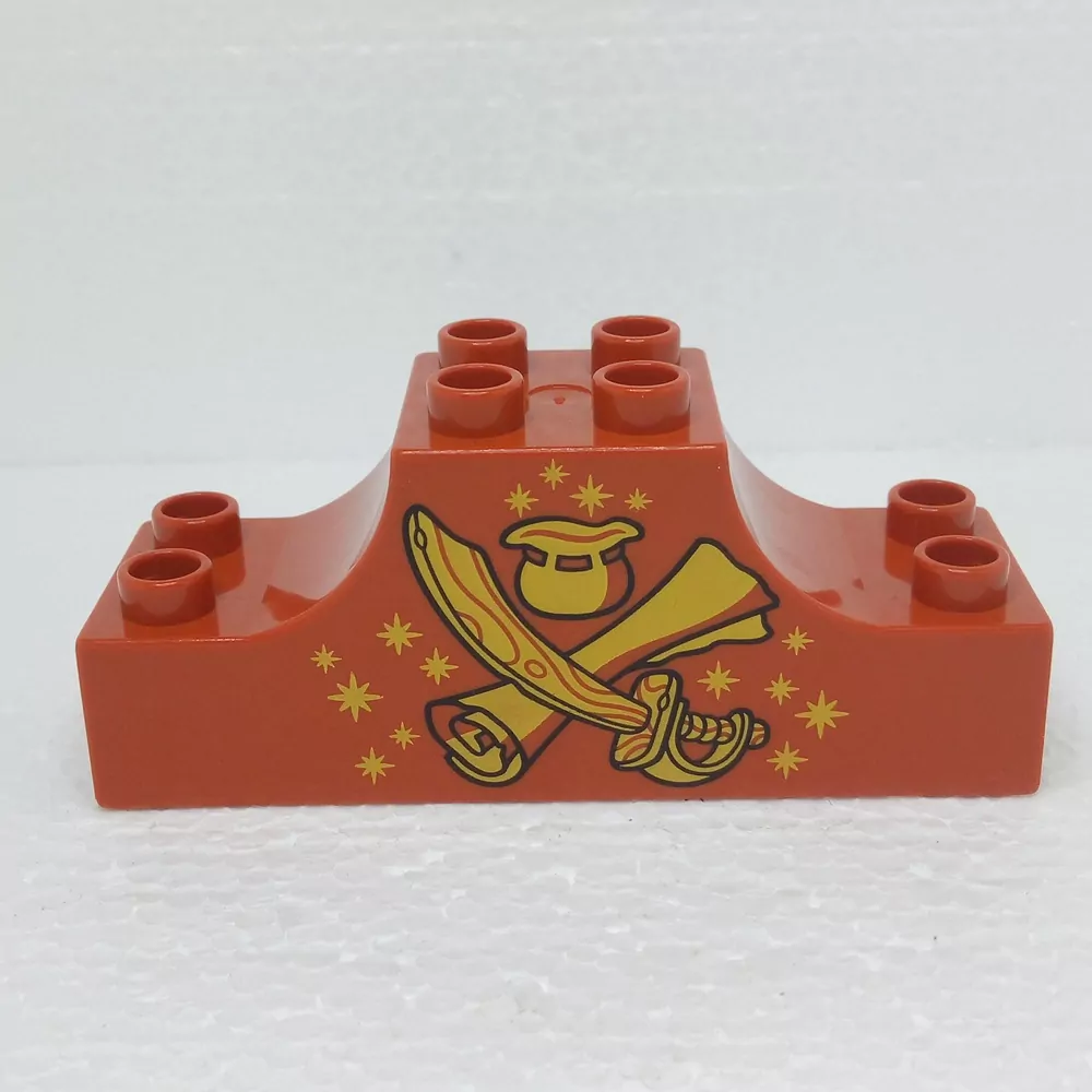 Lego® Duplo® Kostka 2x6x2 potisk piráti
