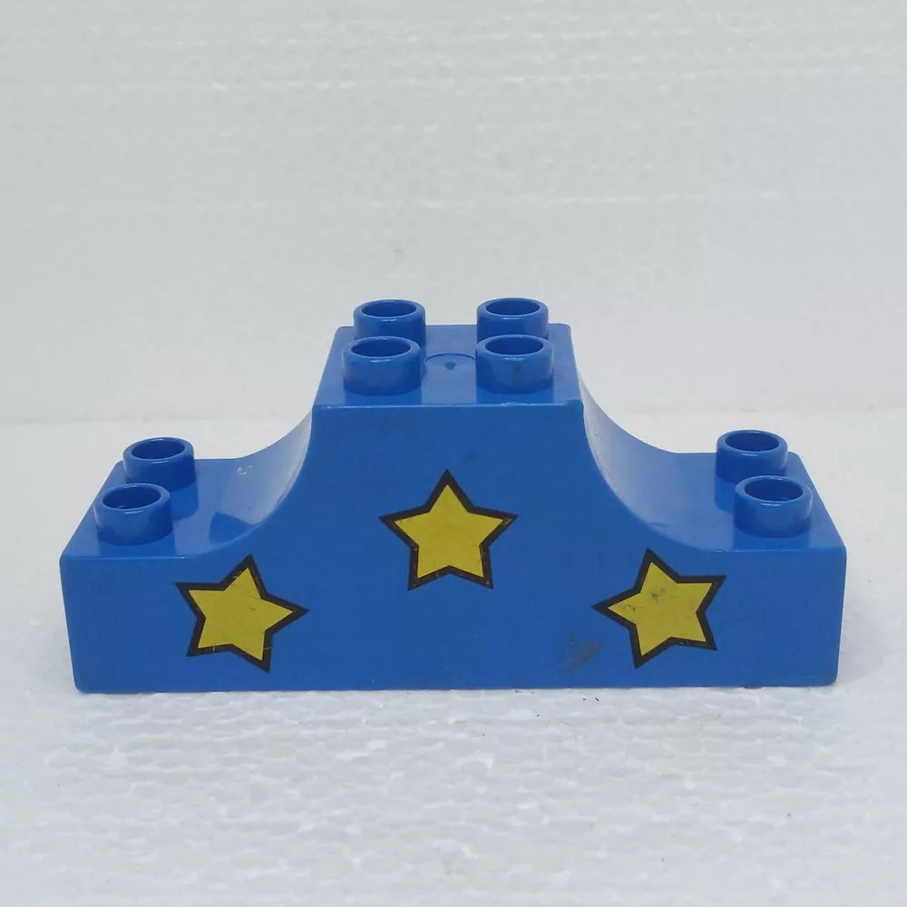 Lego® Duplo® Kostka 2x6x2 potisk hvězdy