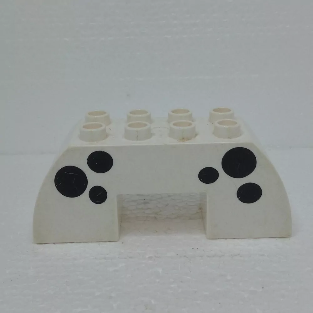 Lego® Duplo® Kostka 2x6x2 potisk černé fleky