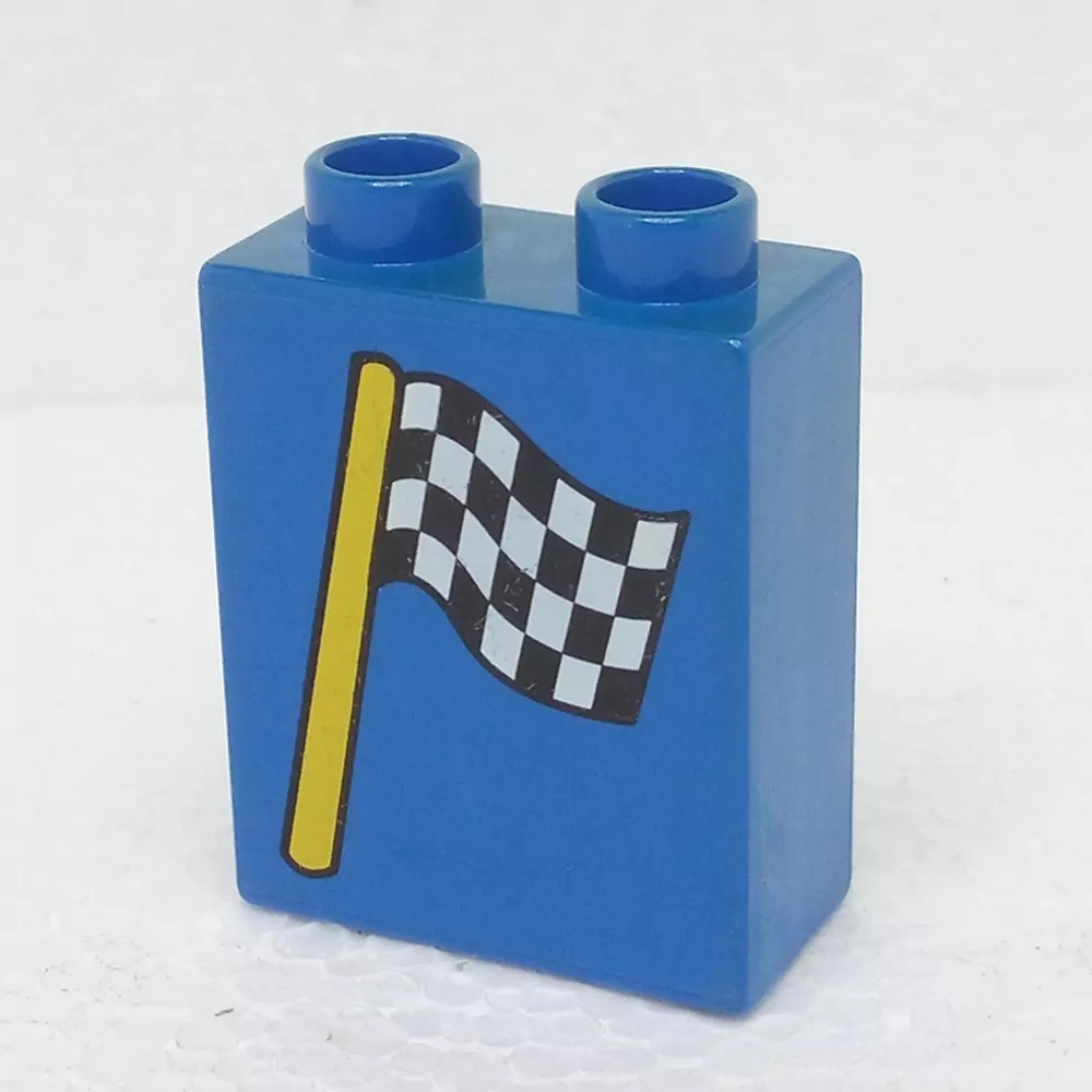 Lego® Duplo® Kostka 1x2x2 potisk vlajka