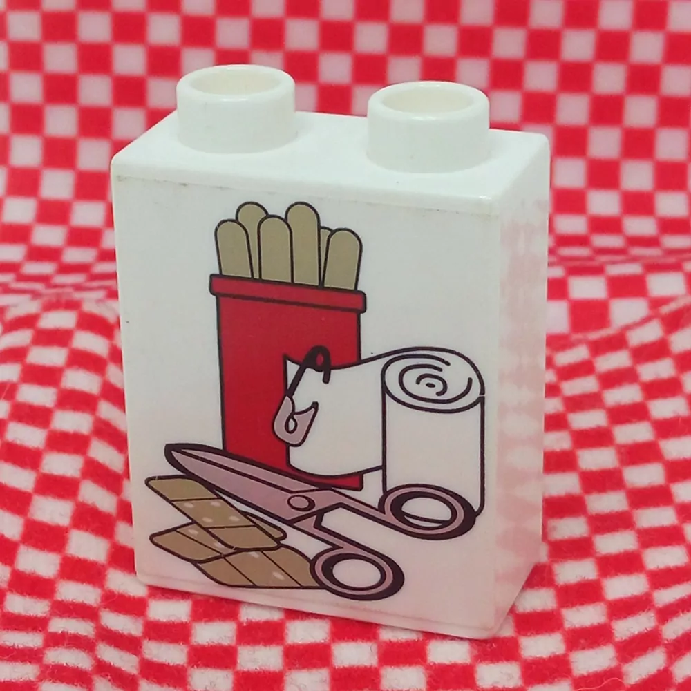 Lego® Duplo® Kostka 1x2x2 potisk náplasti
