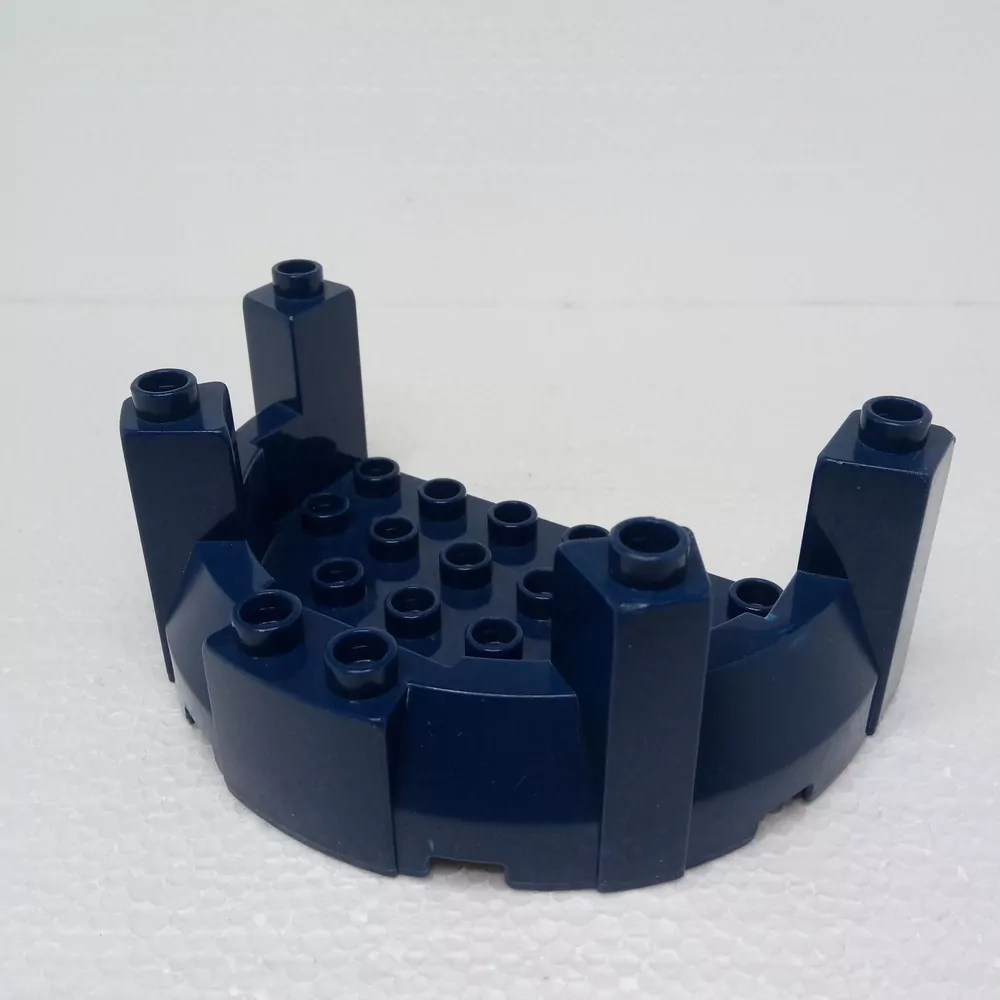 Lego® Duplo® Hradba půlkruh (cimbuří) modrá