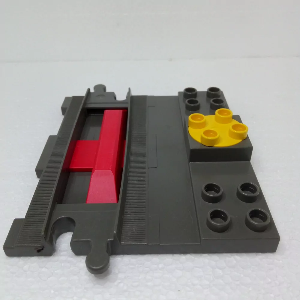 Lego® Duplo® Kolej START/STOP, změna směru- tmavě šedá