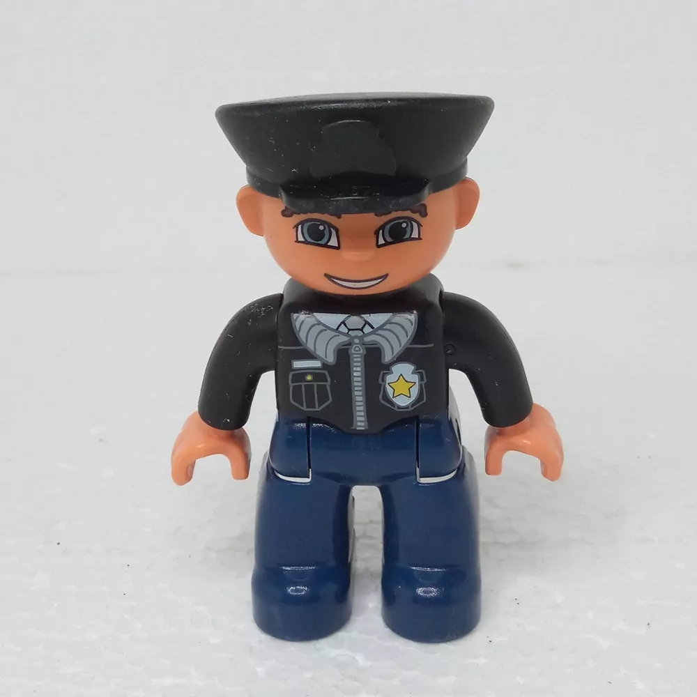 Lego® Duplo® Panáček Muž Policista černá čepice