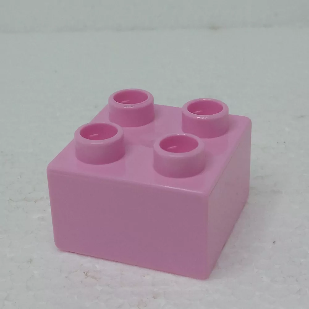 Lego® Duplo® Kostka 2x2 světle růžová