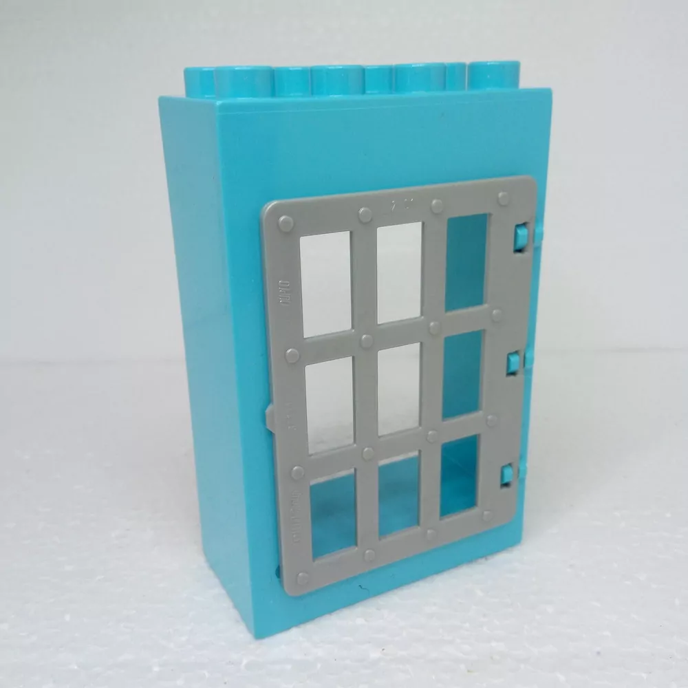 Lego® Duplo® Dveře světle modré + mříž