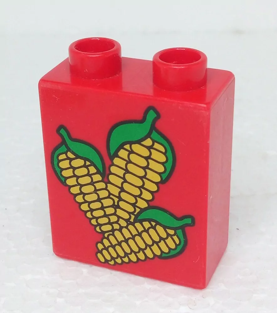 Lego® Duplo® Kostka 1x2x2 potisk 3 kukuřice