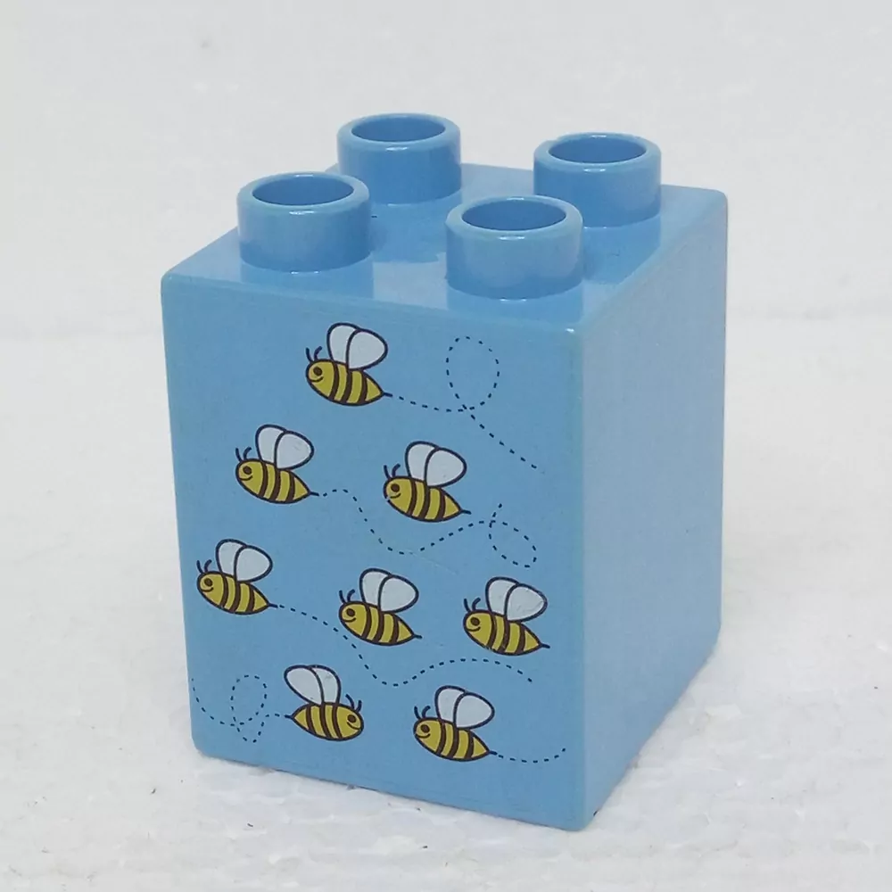 Lego® Duplo® Kostka 2x2x2 potisk včely