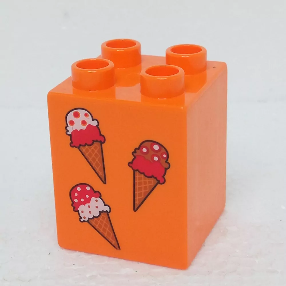 Lego® Duplo® Kostka 2x2x2 potisk zmrzliny