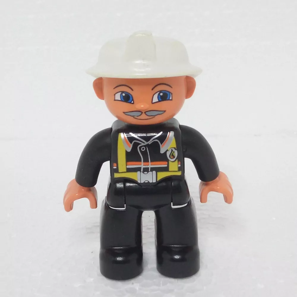 Lego® Duplo® Panáček Muž Hasič Bílá helma