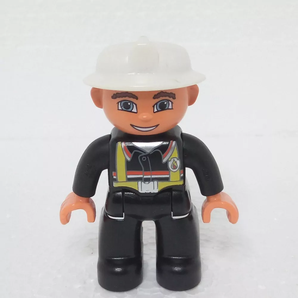 Lego® Duplo® Panáček Muž Hasič Bílá helma