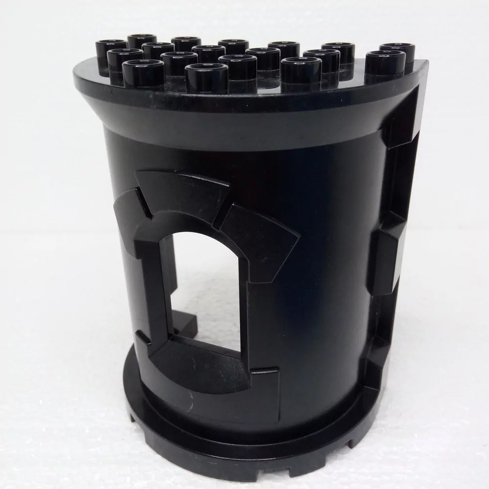 Lego® Duplo® Stěna hradu kulatá černá
