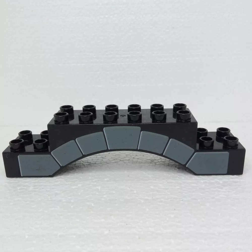Lego® Duplo® Hradba klenba 2x10x2 černá