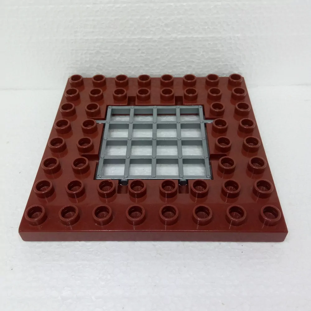 Lego® Duplo® Podložka 8x8 hnědá s výřezem a mříží