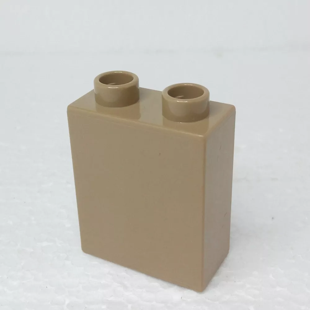 Lego® Duplo® Kostka 1x2x2 Tmavě béžová
