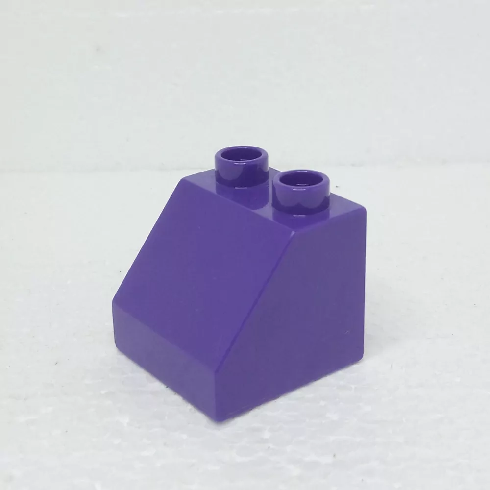 Lego® Duplo® Kostka 2x2 zkosená fialová
